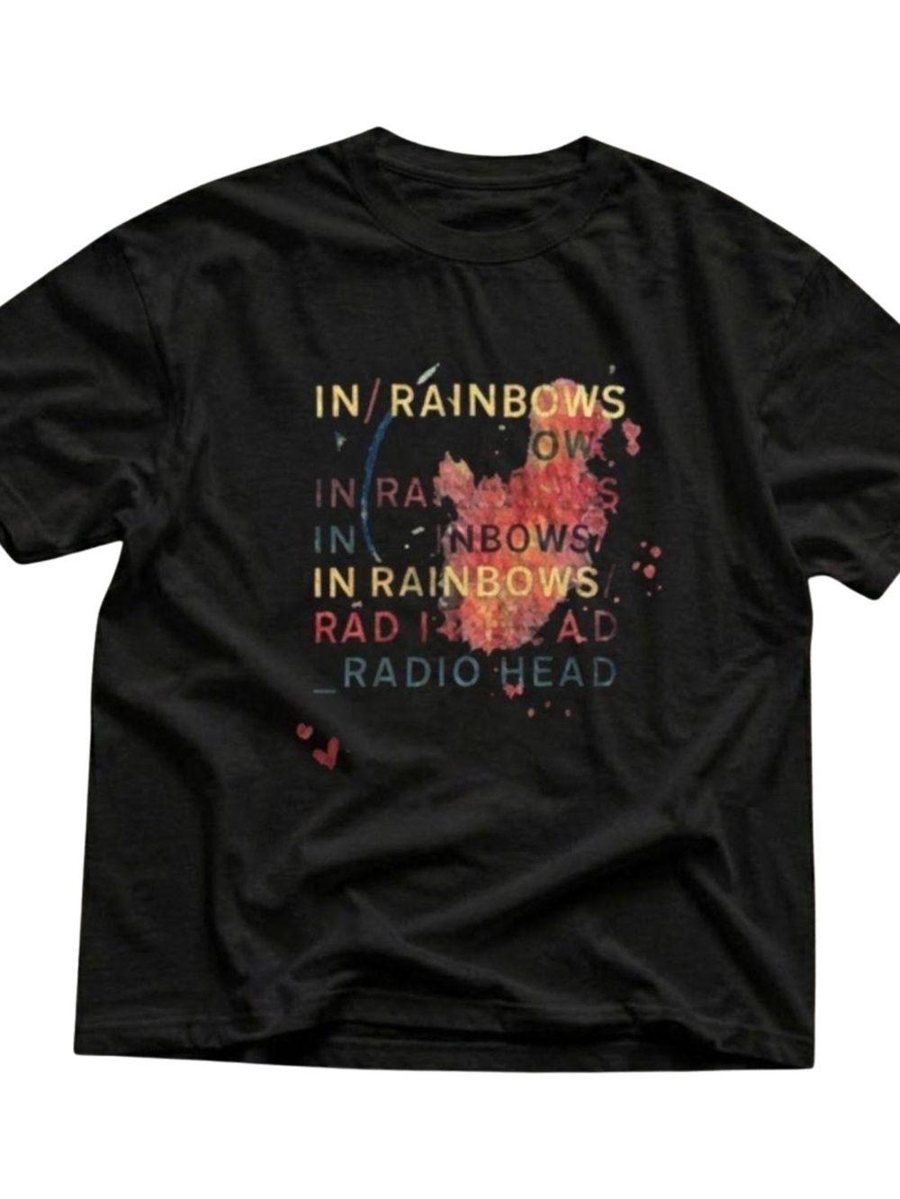 Gildan Radiohead "In Rainbows" Black Graphic Tee